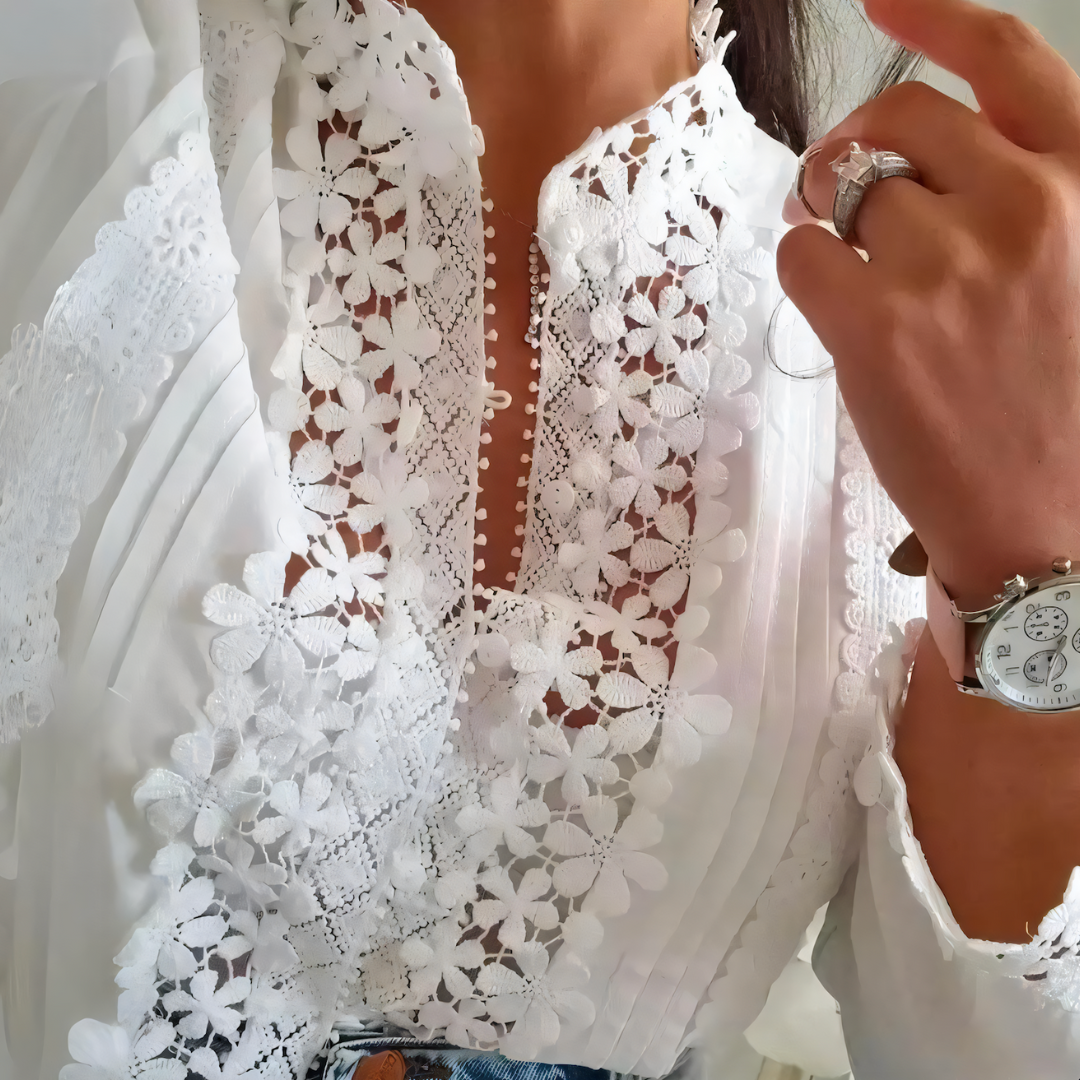 liv - Floral Lace Blouse