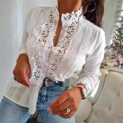 liv - Floral Lace Blouse