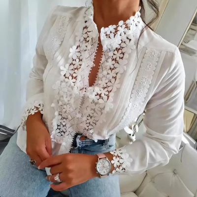 liv - Floral Lace Blouse